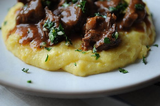 Main - Lamb Ragu, Rosemary, Carrot and Sweet Potato, Creamy Mash (GF, DF)