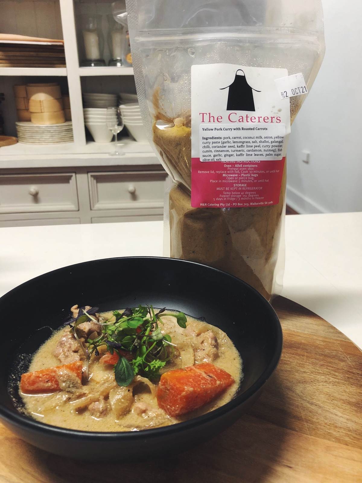 Curry: Yellow Pork Curry with Roasted Carrots (gf, df)