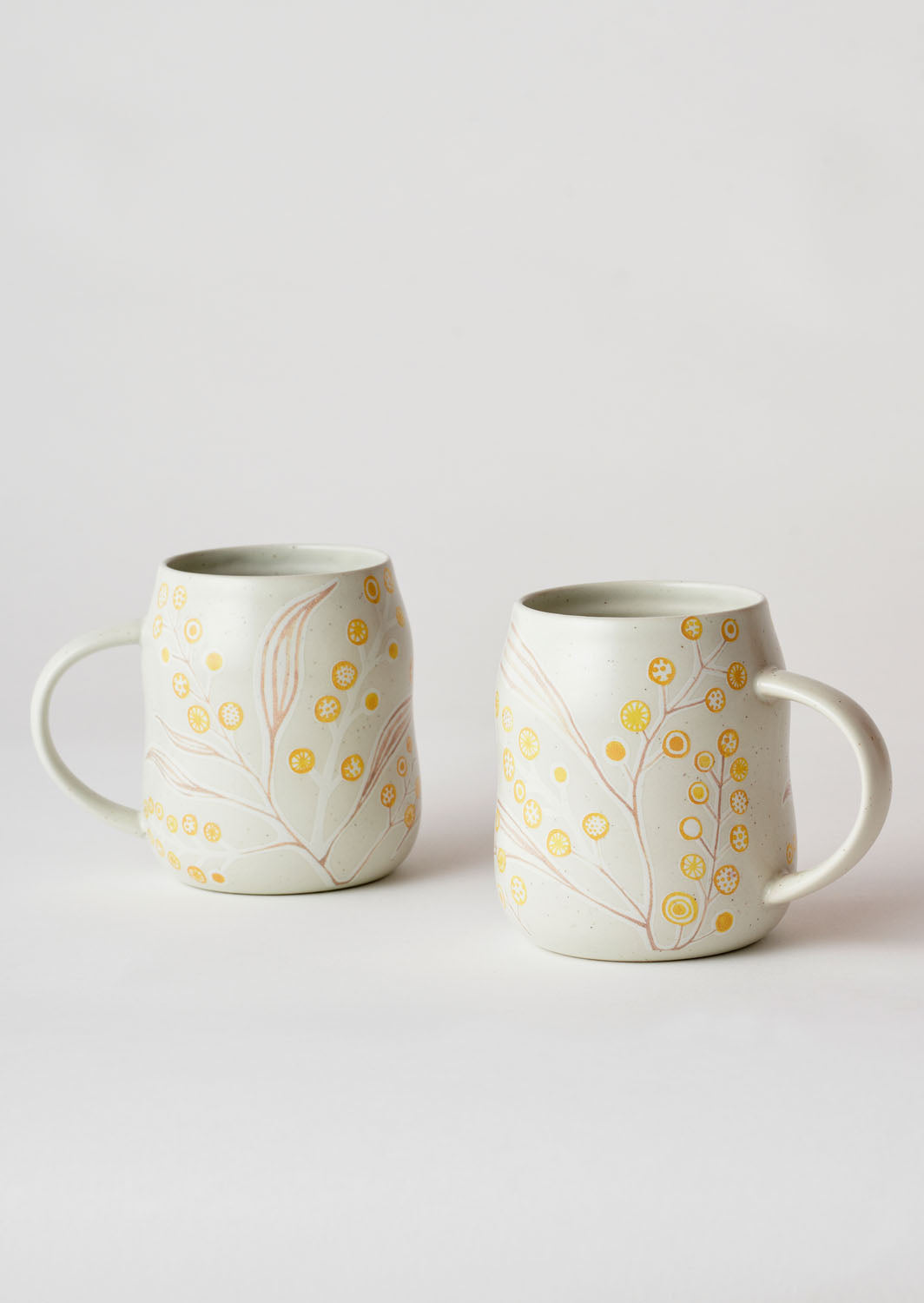 Homeware: Angus and Celeste Everyday Mug Set Wattle x 2