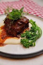 Main - Red Wine Beef Cheeks with Creamy Mash and Brocolini