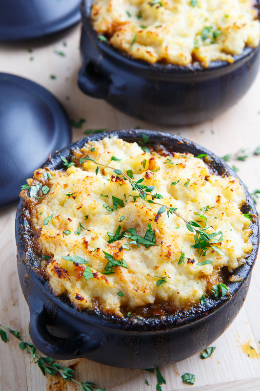 Savoury - Chunky Beef and Mushroom Pie with Mash Topping