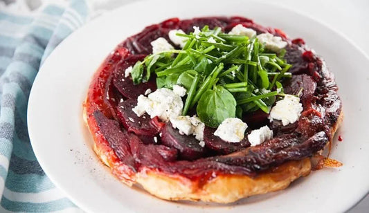 Savoury - Beetroot Tart Tartin with mint and Feta (veg)