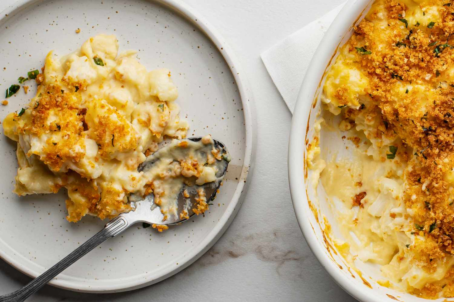 CHRISTMAS MENU - Cheesy Cauliflower Bake (gf, veg)
