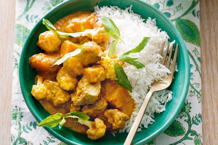 Curry: Lamb Korma with Roasted Carrots (gf, df)
