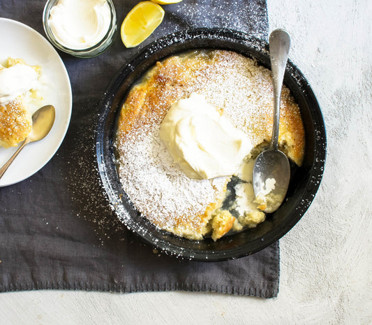 Dessert - Steamed Ginger Pudding with Lemon and Ginger Syrup