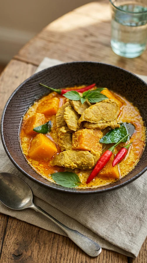 Curry: Pulled Pork and Yellow Vegetable Curry (gf, df)