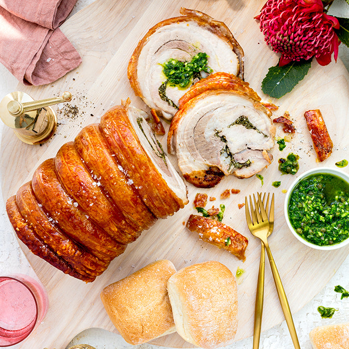 Christmas - Porchetta with Salsa Verde