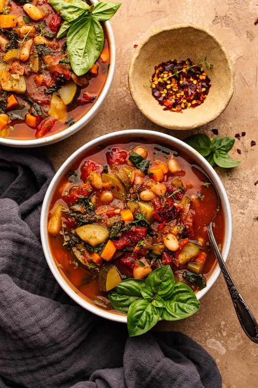 Soup - Ribollita Soup – Tuscan White Bean Soup with Toasted Bread (vegan)