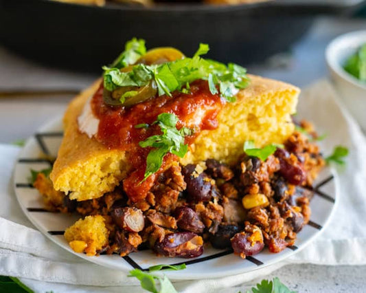 Main - Vegetarian Chilli with Cornbread Topping (veg)