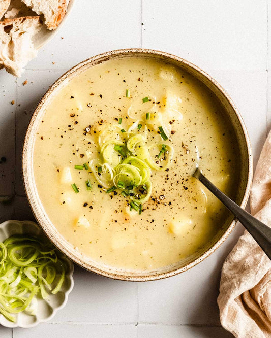 No Meat Soup - Potato and Leek Soup (GF, VEG)