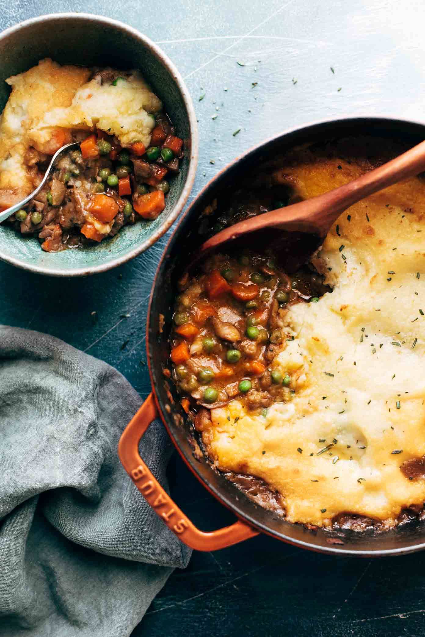 Main: Vegetarian Shepherd’s Pie (gf, vegan)